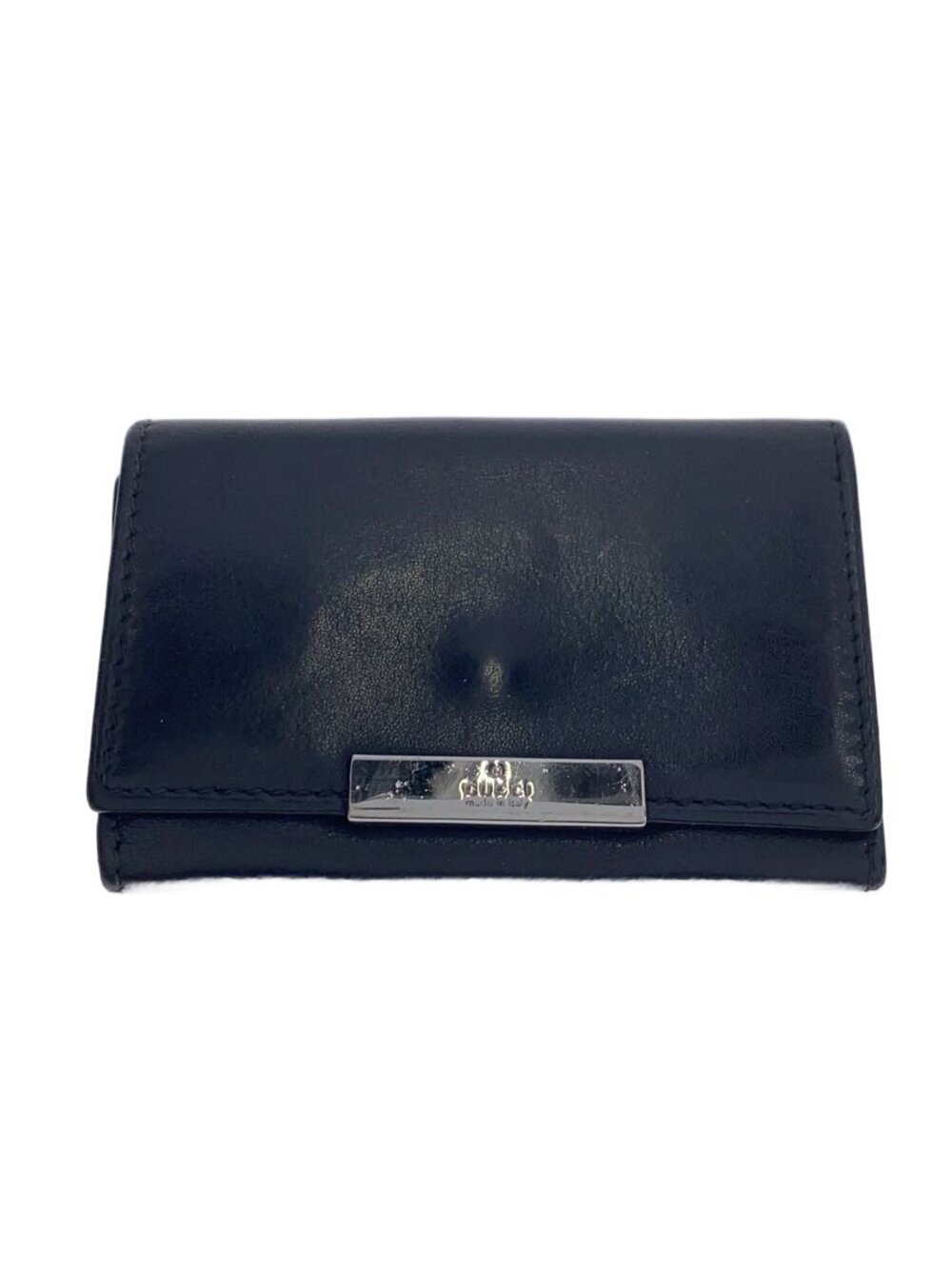 Gucci Key Case Wallet Leather Black